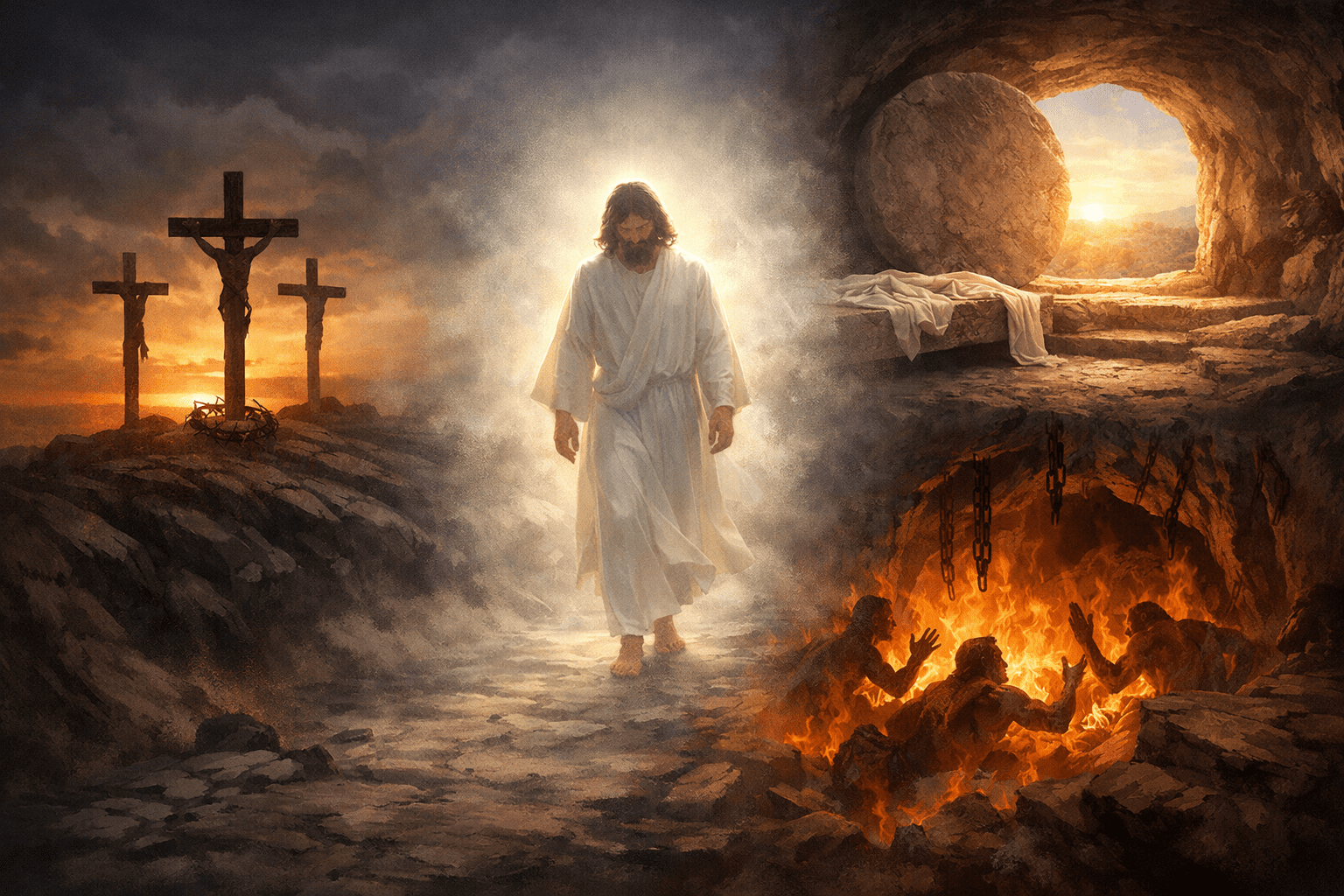 Did Jesus go to hell after He died? Where was Jesus between the cross and the resurrection?