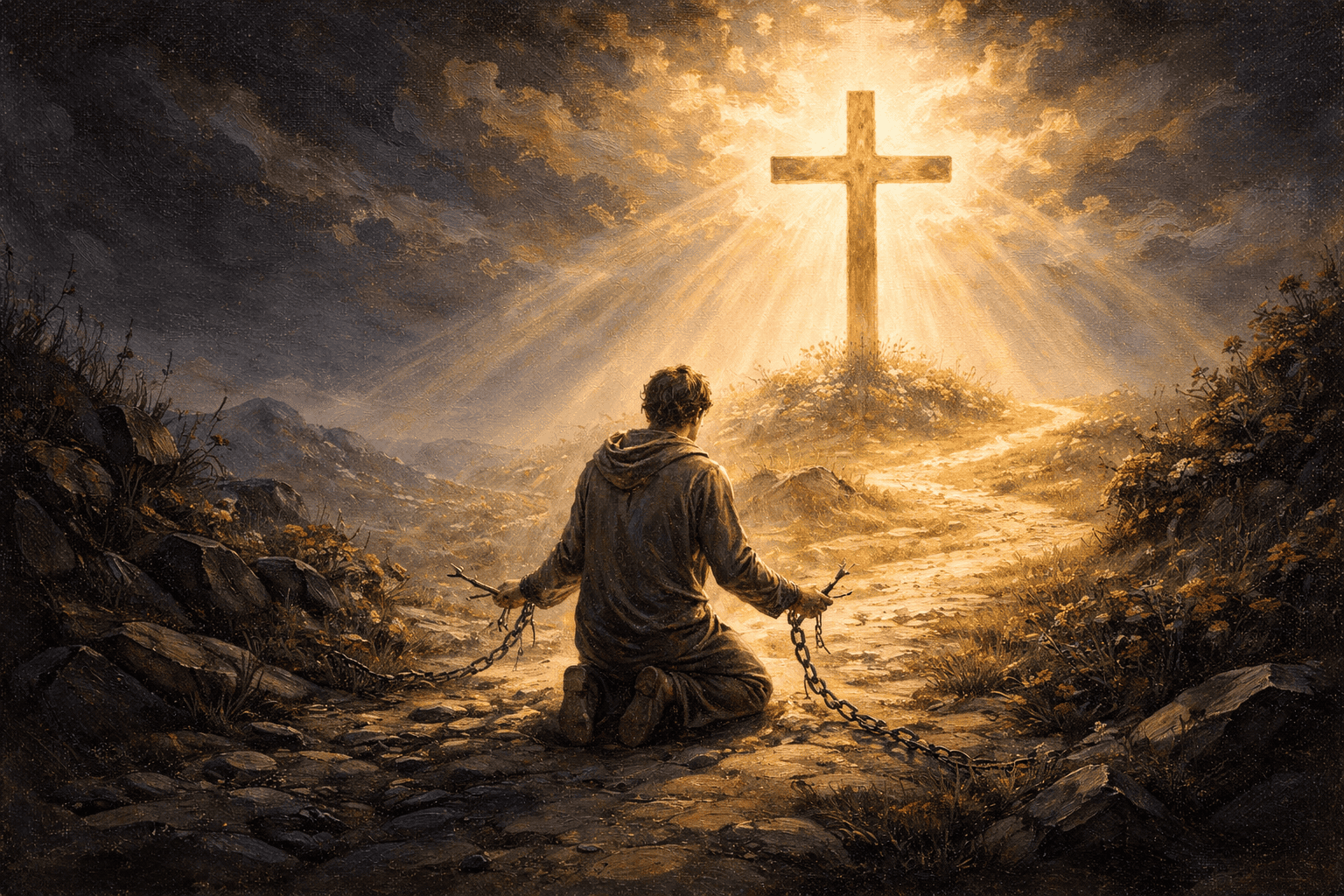 Illustration for the question: How is a person saved